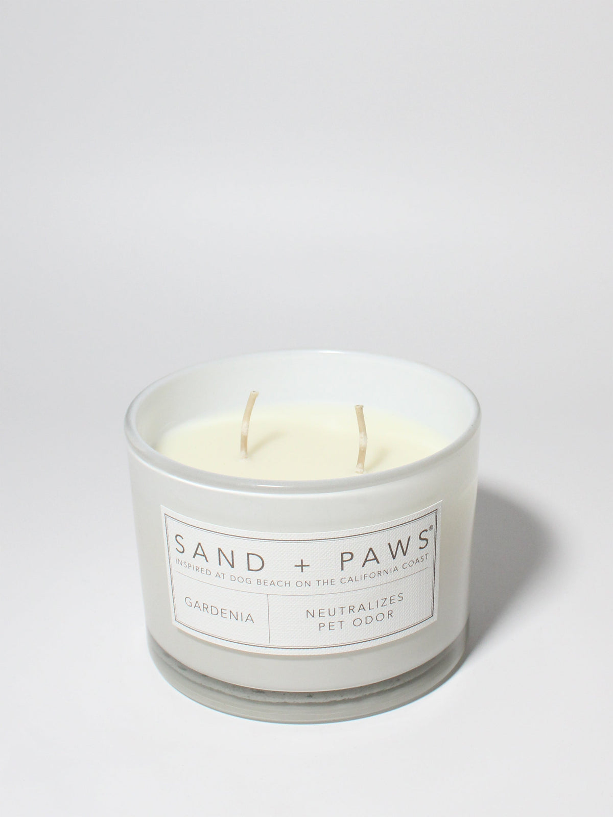 Sand + Paws Gardenia 12 oz scented candle