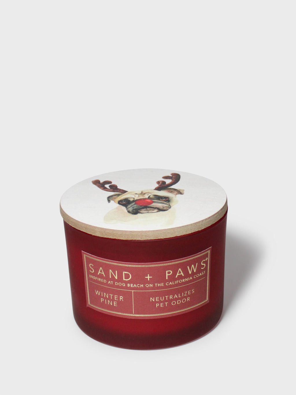 Sand + Paws Winter Pine 12 oz Scented Candle